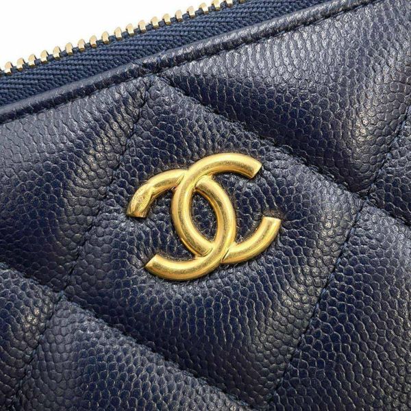 シャネル チェーンウォレット ココマーク マトラッセ キャビアスキン AP3495 CHANEL ポシェット 財布 フォンケース