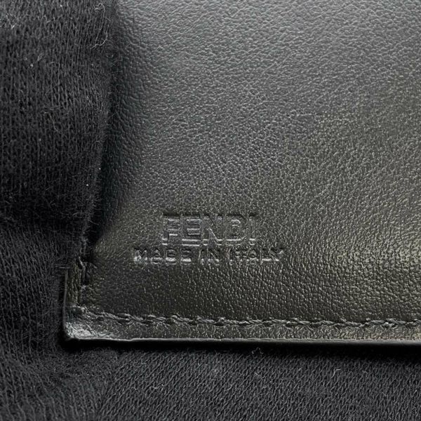 フェンディ 三つ折り財布 FFダイヤモンド レザー 8M0480 FENDI 財布 黒