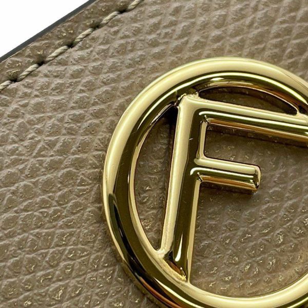 フェンディ 二つ折り財布 エフイズフェンディ 8M0387 FENDI 財布 折りたたみ ベージュ