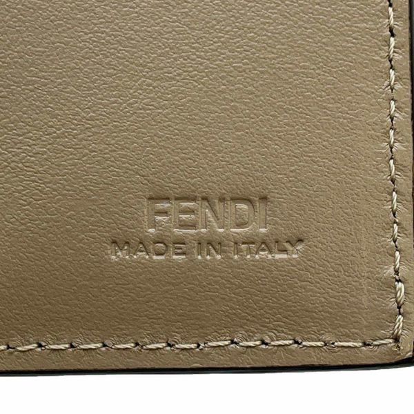 フェンディ 二つ折り財布 エフイズフェンディ 8M0387 FENDI 財布 折りたたみ ベージュ