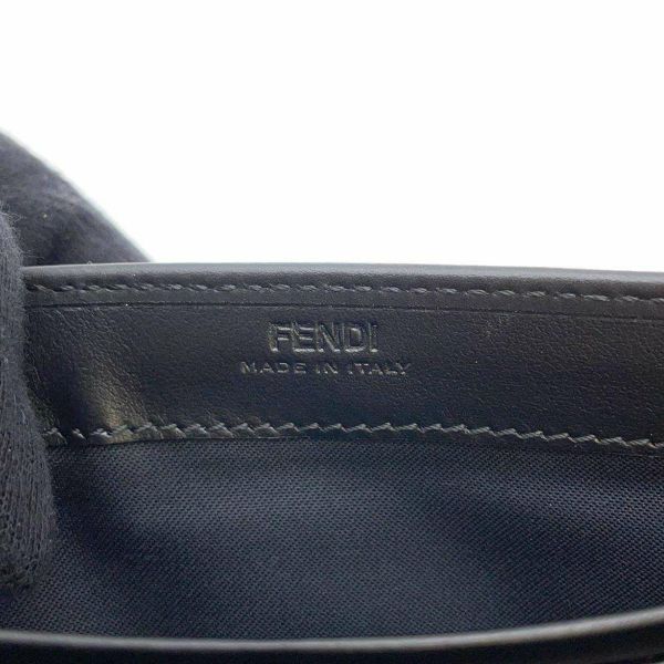 フェンディ チェーンウォレット FFダイヤモンド  レザー 8M0365 FENDI 長財布 黒