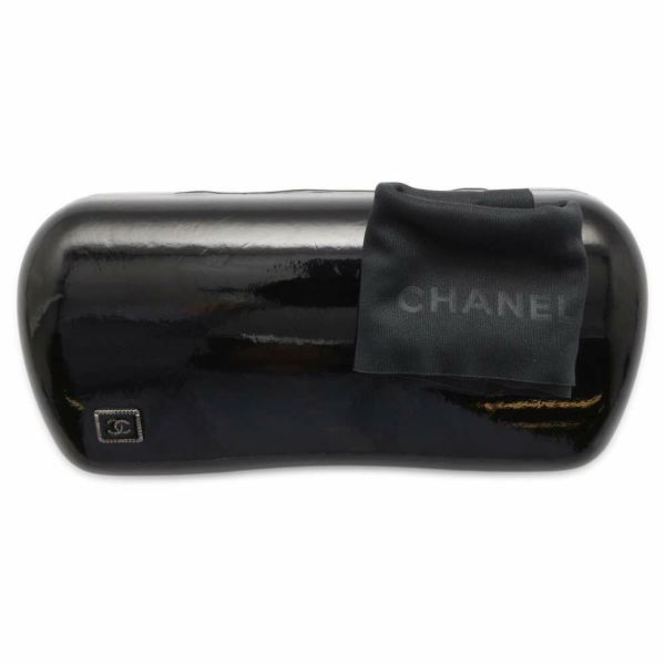 シャネル サングラス ココマーク フェイクパール ラインストーン 57□16 CHANEL アイウェア 黒