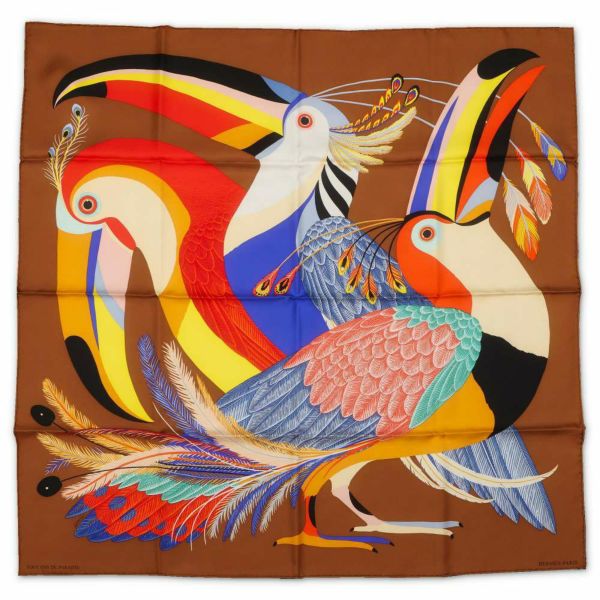 エルメス スカーフ カレ90 楽園のオオハシ Toucans de Paradis