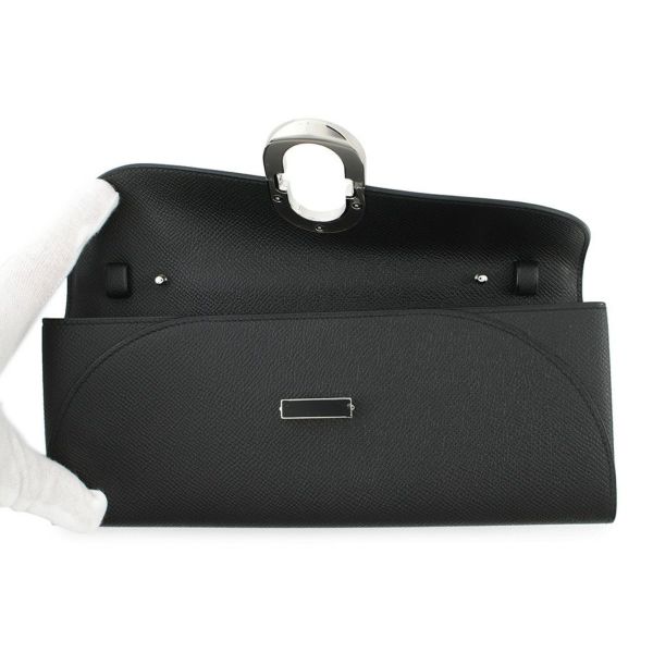 エルメス 長財布 シェーヌダンクル マイヨン トゥーゴー ブラック/ブラック金具 エプソン W刻印 エルメス 財布 黒