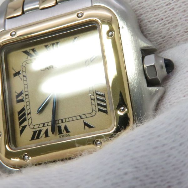 カルティエ パンテール 3ロウ SM Cartier 腕時計 アイボリー文字盤 クォーツ