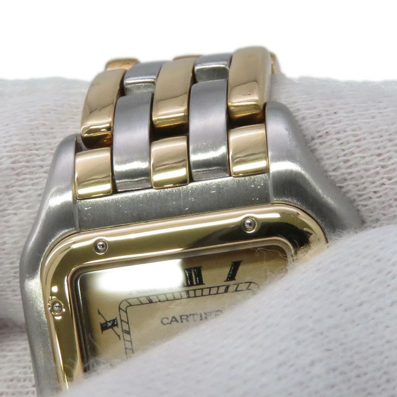 カルティエ パンテール 3ロウ SM Cartier 腕時計 アイボリー文字盤 クォーツ