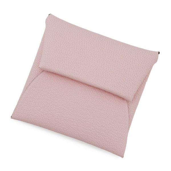 エルメス コインケース バスティア ローズサクラ シェブルミゾル W刻印 HERMES 小銭入れ