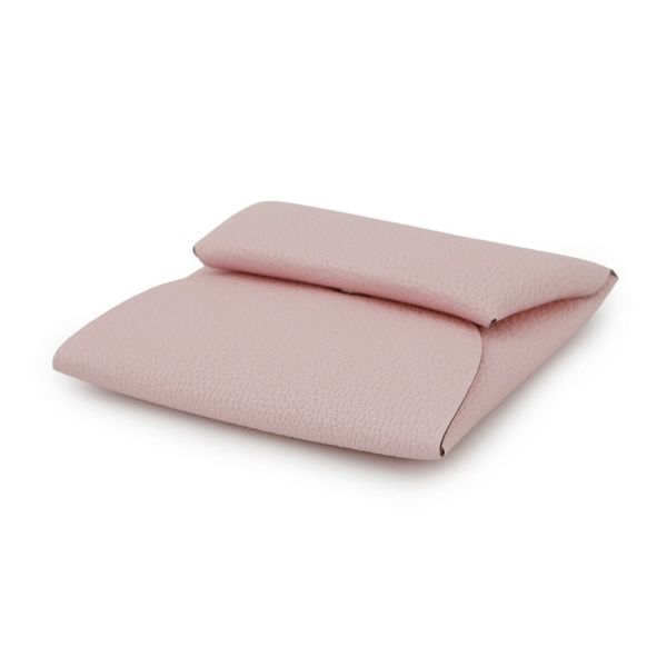 エルメス コインケース バスティア ローズサクラ シェブルミゾル W刻印 HERMES 小銭入れ