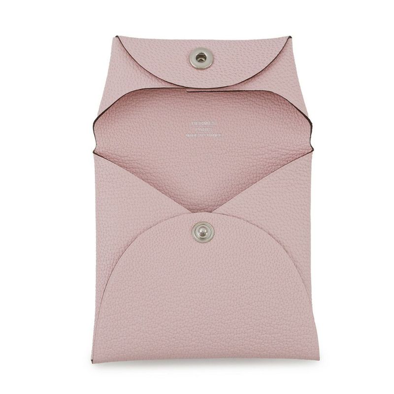 エルメス コインケース バスティア ローズサクラ シェブルミゾル W刻印 HERMES 小銭入れ