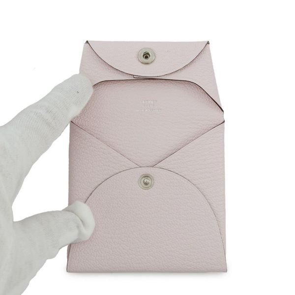 エルメス コインケース バスティア ローズダーリン シェブルミゾル W刻印 HERMES 小銭入れ