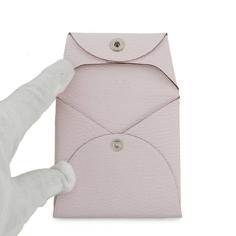 エルメス コインケース バスティア ローズダーリン シェブルミゾル W刻印 HERMES 小銭入れ