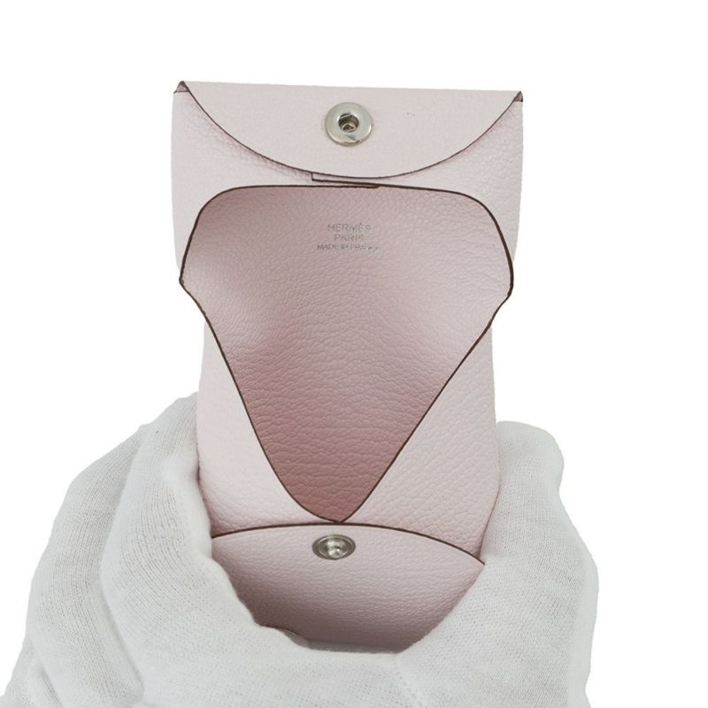 エルメス コインケース バスティア ローズダーリン シェブルミゾル W刻印 HERMES 小銭入れ