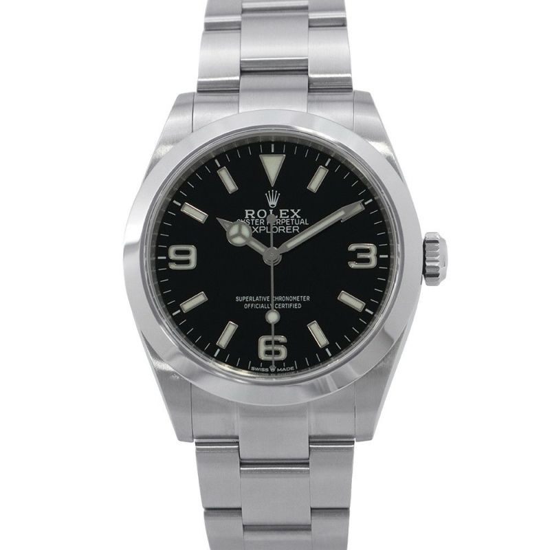 ロレックス エクスプローラー1 40 ランダムシリアル ルーレット 224270 ROLEX 腕時計 黒文字盤