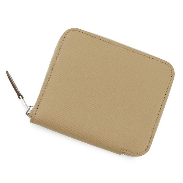 エルメス コインケース アザップコンパクト シルクイン チャイ/シルバー金具 エプソン W刻印