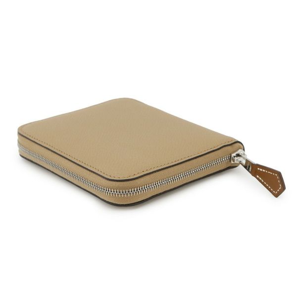 エルメス コインケース アザップコンパクト シルクイン チャイ/シルバー金具 エプソン W刻印