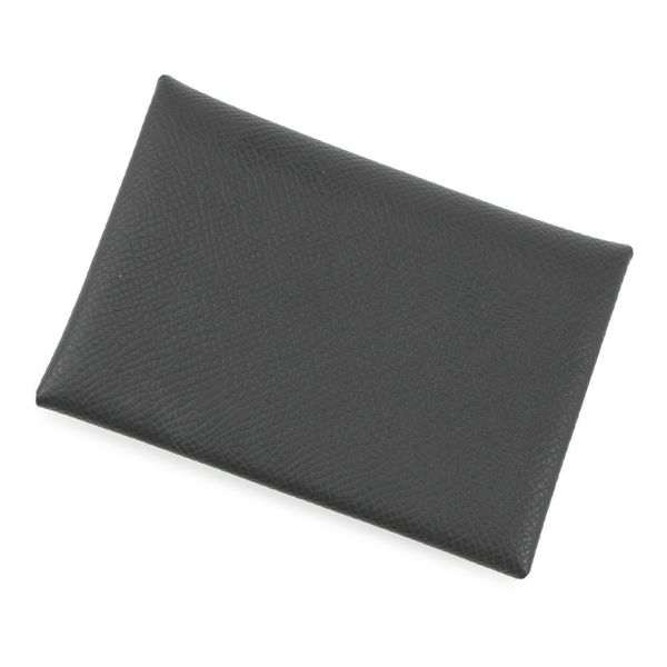 エルメス コインケース カルヴィ デュオ ヴェールマングローブ/シルバー金具 エプソン W刻印 財布