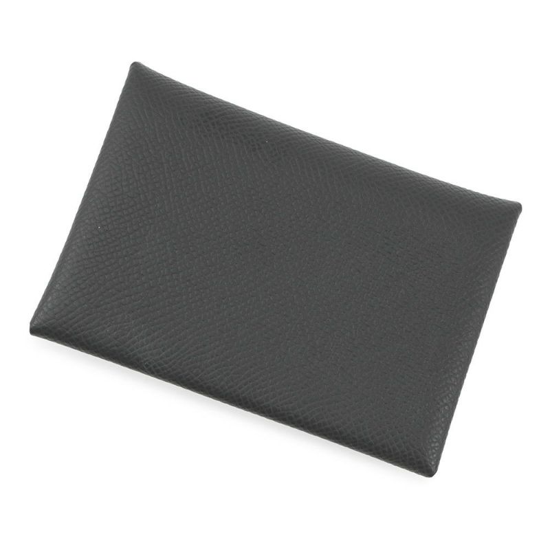 エルメス コインケース カルヴィ デュオ ヴェールマングローブ/シルバー金具 エプソン W刻印 財布