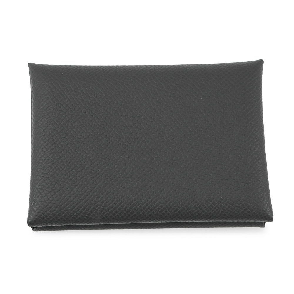 エルメス コインケース カルヴィ デュオ ヴェールマングローブ/シルバー金具 エプソン W刻印 財布
