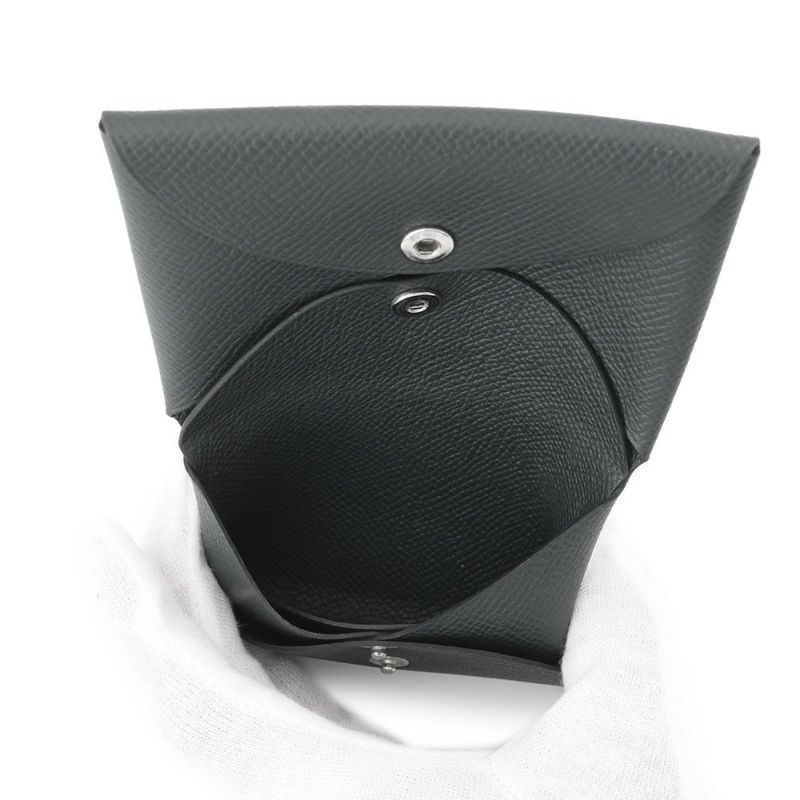 エルメス コインケース カルヴィ デュオ ヴェールマングローブ/シルバー金具 エプソン W刻印 財布