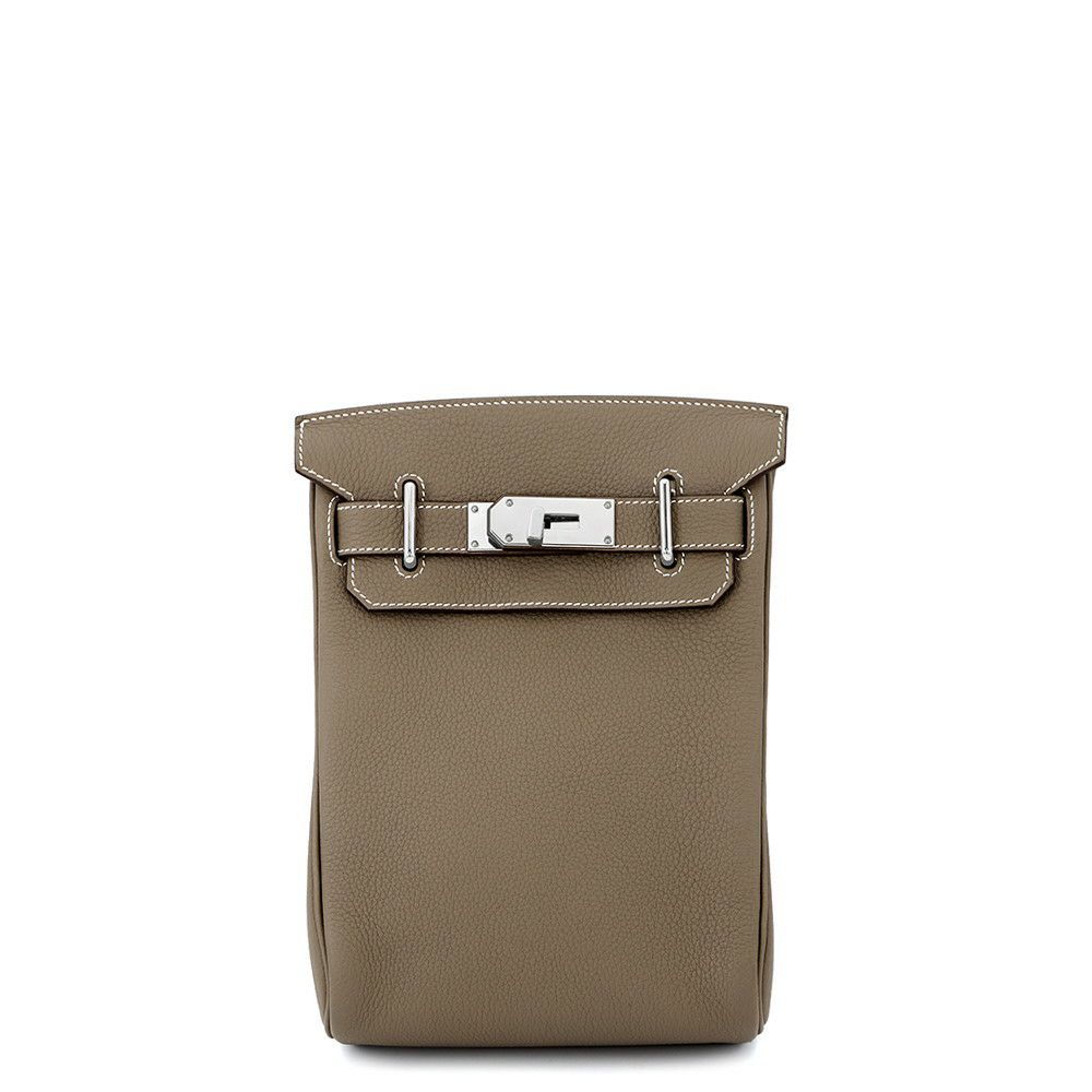 エルメス ボディバッグ ケリー アッカドPM エトゥープ/シルバー金具 トゴ W刻印 HERMES メンズ