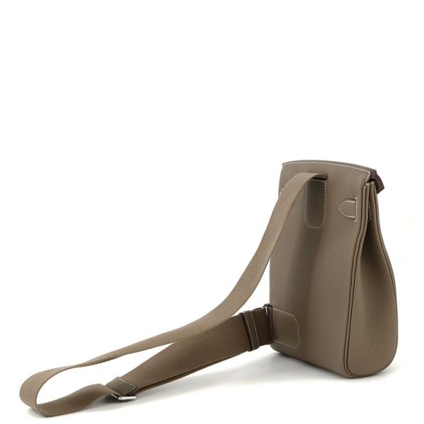 エルメス ボディバッグ ケリー アッカドPM エトゥープ/シルバー金具 トゴ W刻印 HERMES メンズ