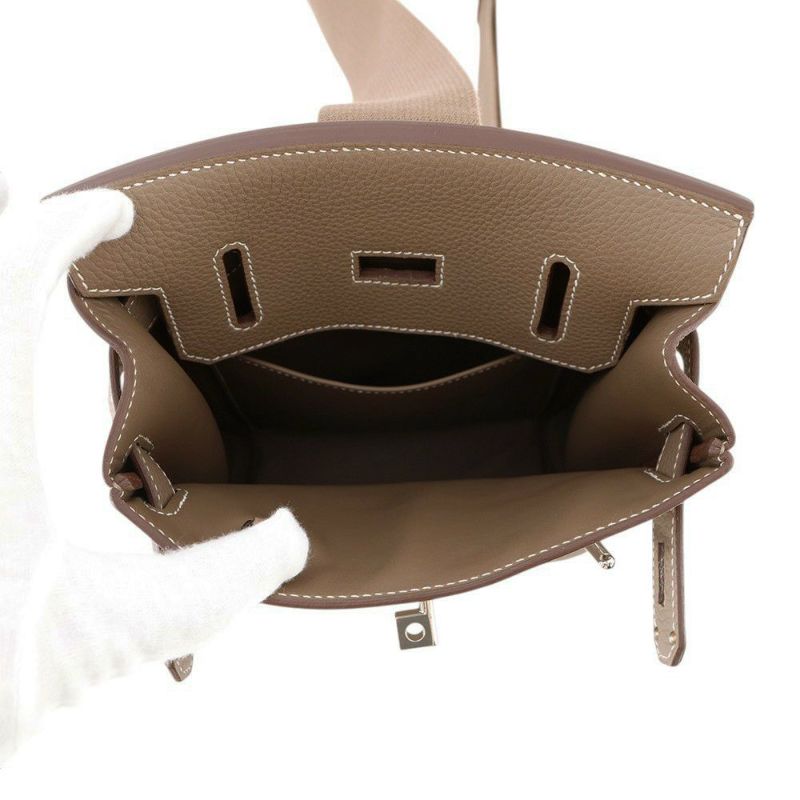 エルメス ボディバッグ ケリー アッカドPM エトゥープ/シルバー金具 トゴ W刻印 HERMES メンズ