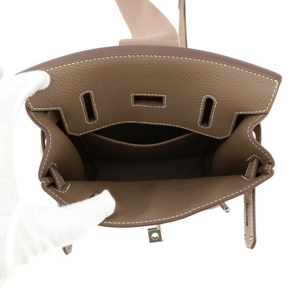 エルメス ボディバッグ ケリー アッカドPM エトゥープ/シルバー金具 トゴ W刻印 HERMES メンズ