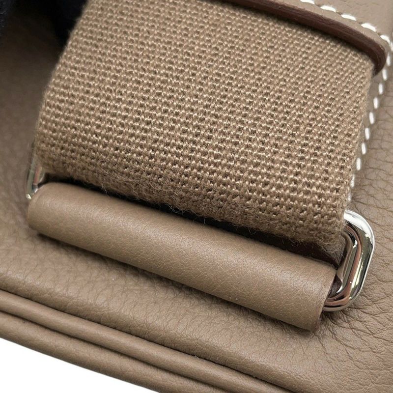 エルメス ボディバッグ ケリー アッカドPM エトゥープ/シルバー金具 トゴ W刻印 HERMES メンズ