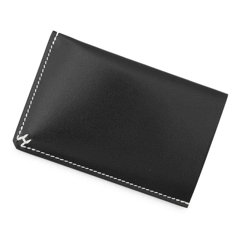 エルメス カードケース Hセリエ ブラック ボックスカーフ W刻印 HERMES  