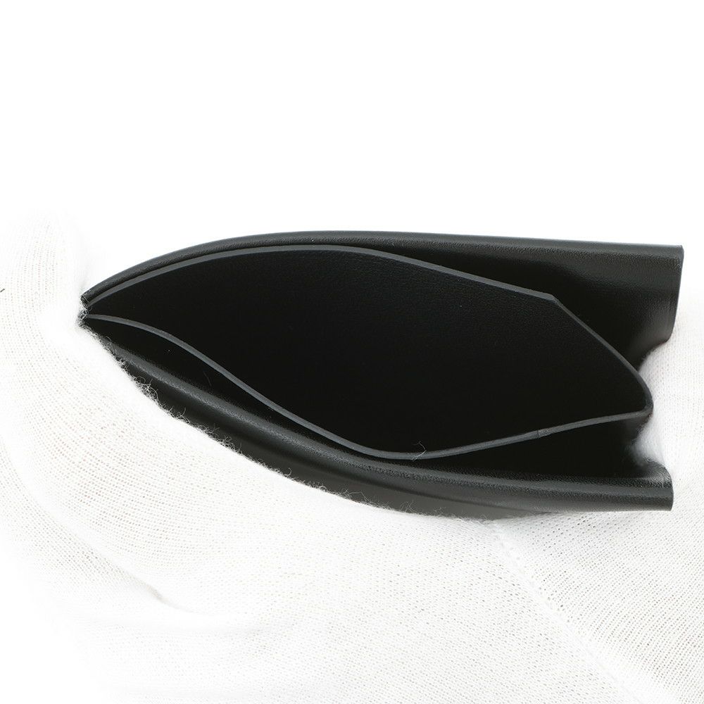 エルメス カードケース Hセリエ ブラック ボックスカーフ W刻印 HERMES  