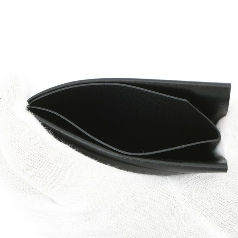 エルメス カードケース Hセリエ ブラック ボックスカーフ W刻印 HERMES カード 黒