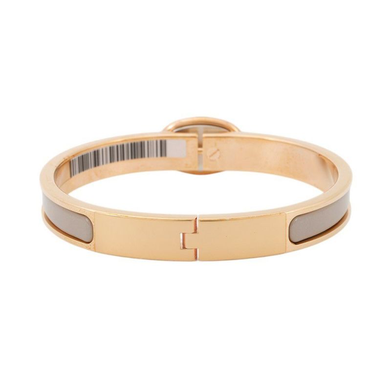 エルメス ブレスレット シェーヌダンクル ミニクリック PM マロングラッセ/ピンクゴールド金具