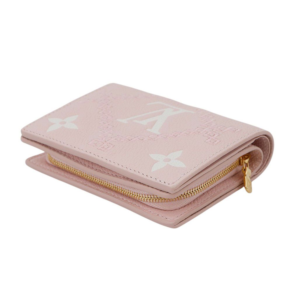 ルイヴィトン 二つ折り財布 モノグラム・アンプラント ブロデリー ポルトフォイユ・クレア M81212 LOUIS VUITTON
