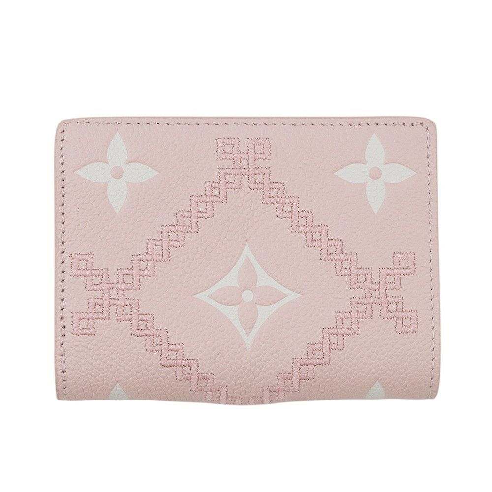 ルイヴィトン 二つ折り財布 モノグラム・アンプラント ブロデリー ポルトフォイユ・クレア M81212 LOUIS VUITTON