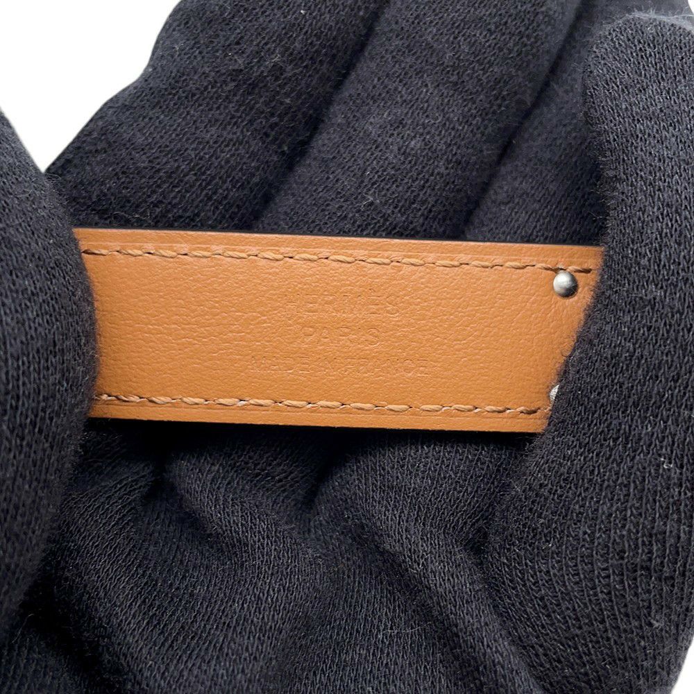 エルメス ケリーベルト ブラック/シルバー金具 エプソン B刻印 HERMES 黒