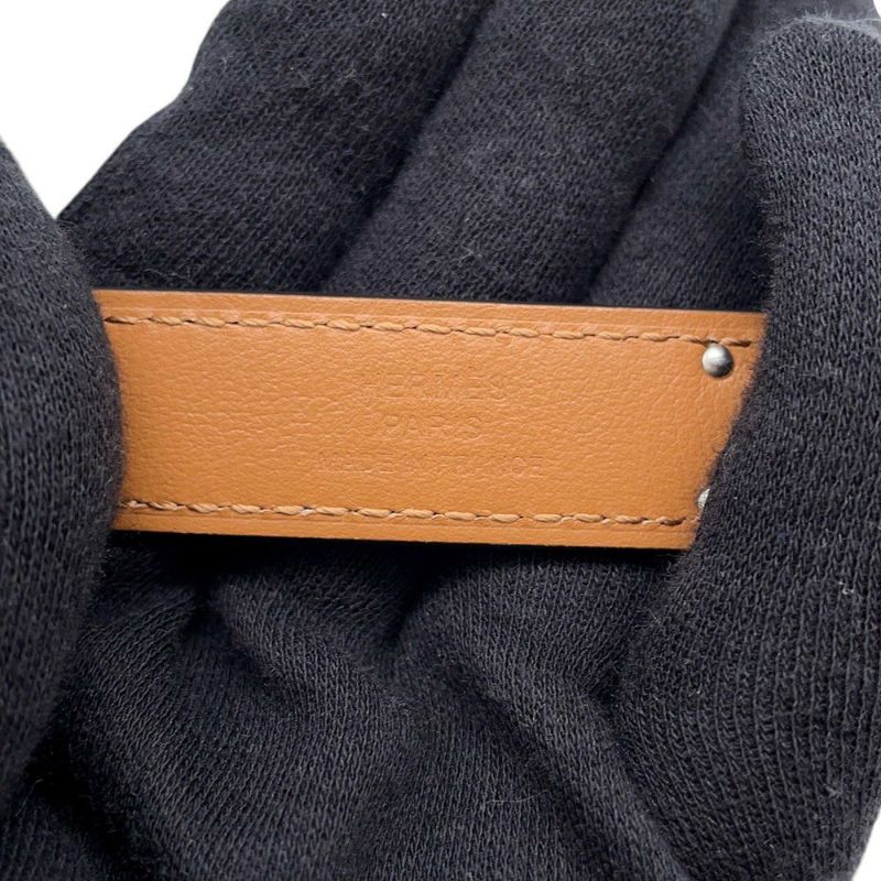 エルメス ケリーベルト ブラック/シルバー金具 エプソン B刻印 HERMES 黒