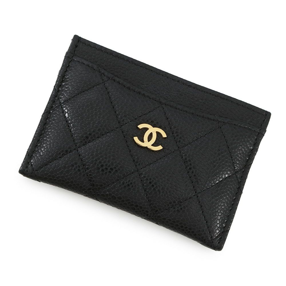 シャネル カードケース マトラッセ クラシック ココマーク キャビア  