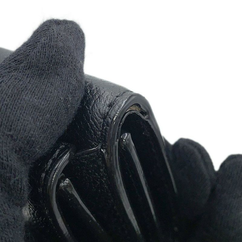 ヴァレクストラ 三つ折り財布 グリップ コンパクトパース ソフトカーフレザー SGNL0026028 Valextra 黒