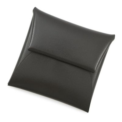 美品 A刻印『エルメス』バスティア エプソン ノワール ブラック コインケース HERMES ≪新品≫エルメス バスティア ノワール 黒 シルバー金具