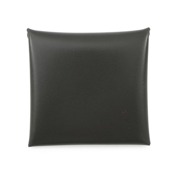 エルメス コインケース バスティア グラファイト ボックスカーフ K刻印 HERMES 小銭入れ