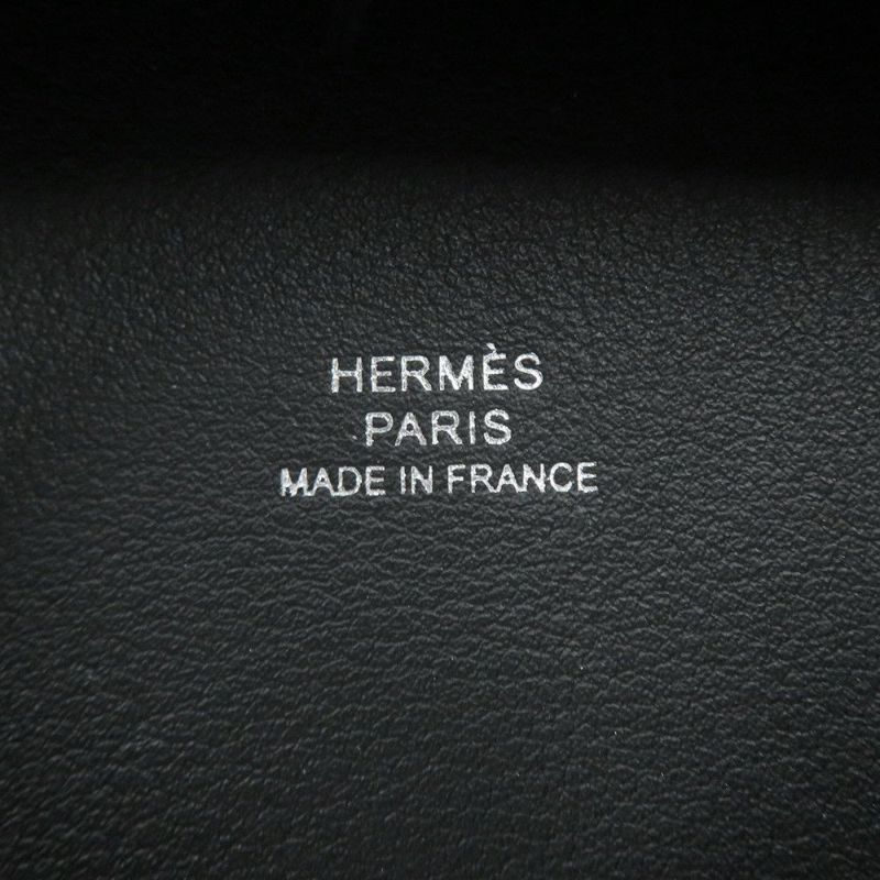 エルメス コインケース バスティア グラファイト ボックスカーフ K刻印 HERMES 小銭入れ
