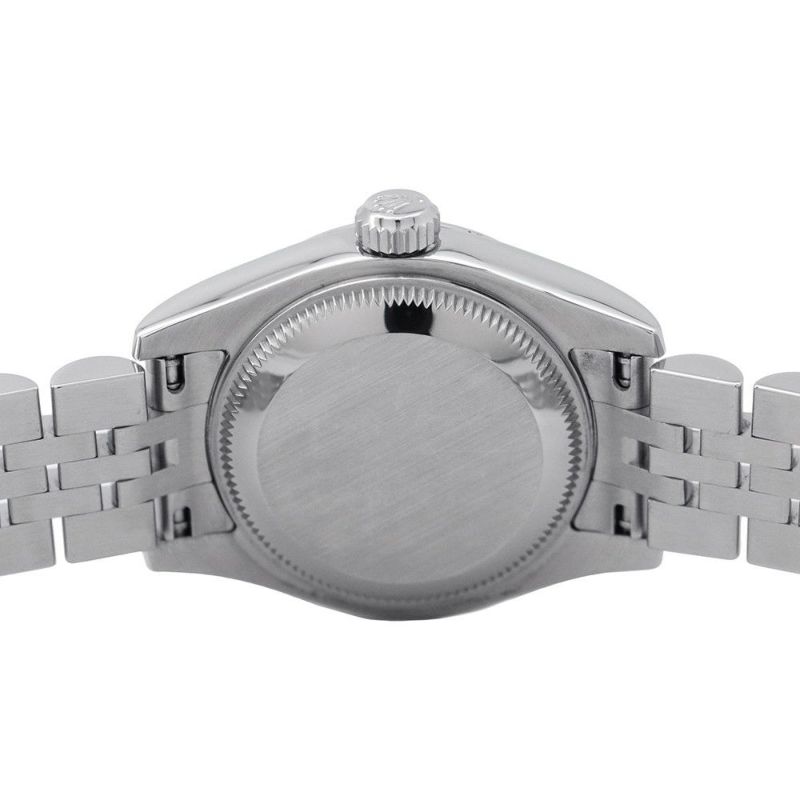 ロレックス デイトジャスト26 SS/K18WGホワイトゴールド 10Pダイヤ 179174G 腕時計 ピンクゴールドクリスタル文字盤