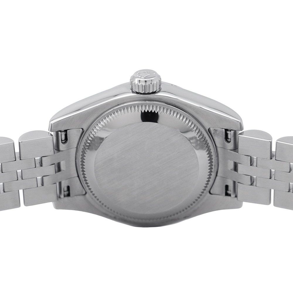 ロレックス デイトジャスト26 SS/K18WGホワイトゴールド 10Pダイヤ 179174G 腕時計 ピンクゴールドクリスタル文字盤