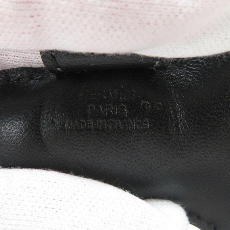 エルメス バッグチャーム ロデオPM ブラック/ヒマラヤ ラムスキン/ニロティカスマット HERMES チャーム オーナメント 黒