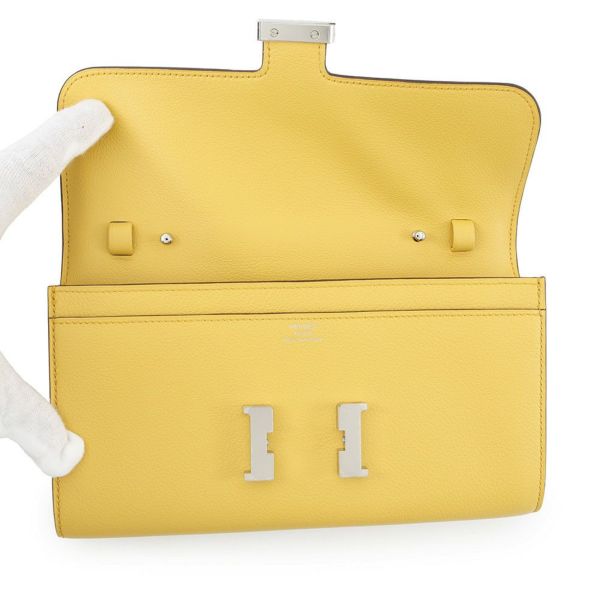 エルメス 長財布 コンスタンス トゥーゴー ロング サン/シルバー金具 エバーカラー W刻印 財布