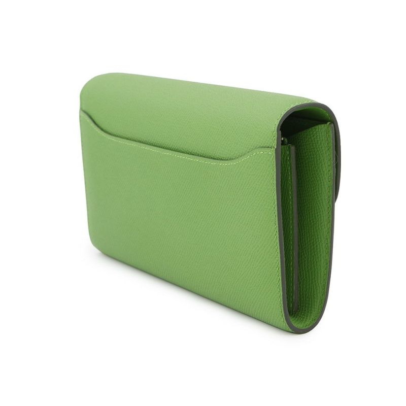 エルメス 長財布 コンスタンス トゥーゴー ロング ヴェールユッカ/シルバー金具 エプソン W刻印 財布