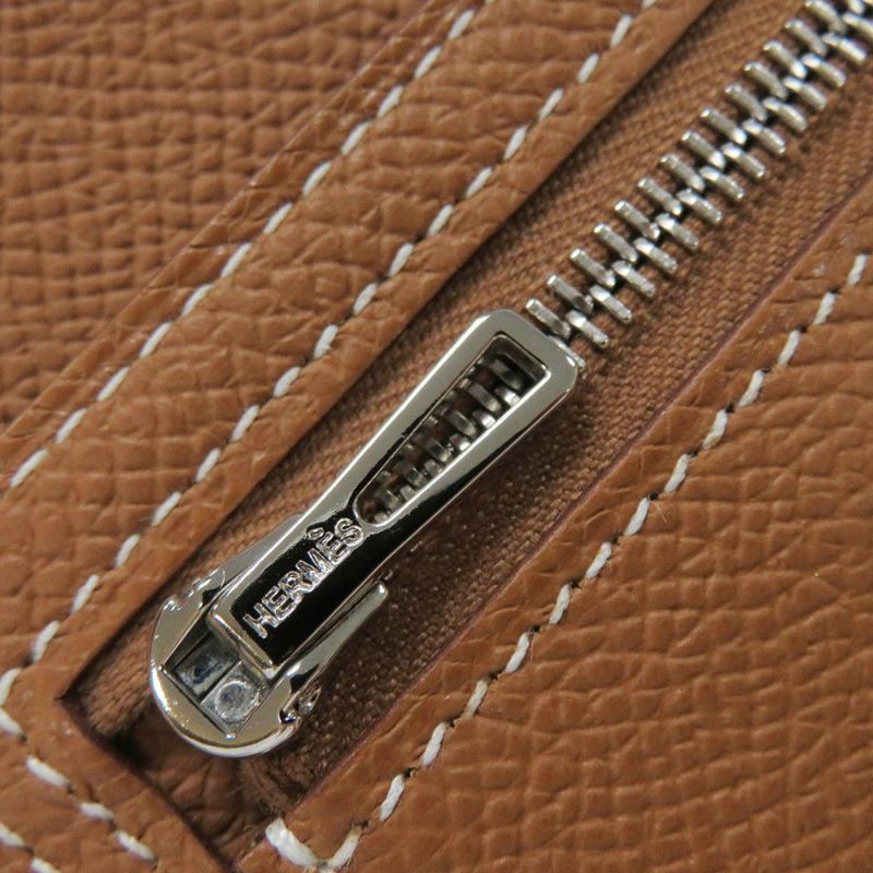 エルメス 二つ折り財布 ベアンコンパクト ゴールド/シルバー金具 エプソン W刻印 財布