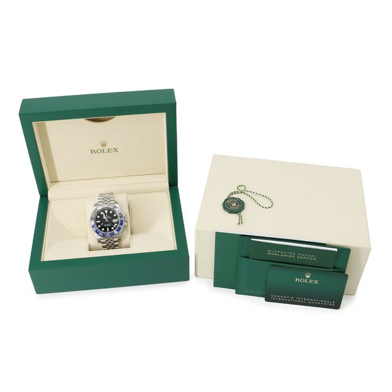 ロレックス GMTマスター2 デイト ランダムシリアル ルーレット 126710BLNR ROLEX 腕時計 黒文字盤