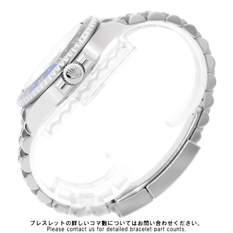 ロレックス GMTマスター2 デイト ランダムシリアル ルーレット 126710BLNR ROLEX 腕時計 黒文字盤
