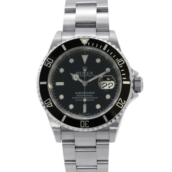 ロレックス サブマリーナ デイト F番 16610 ROLEX 腕時計 黒文字盤